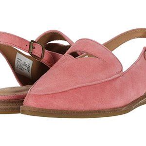 Sperry Saybrook Leather Slingback, Coral NuBuck